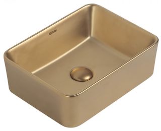 Раковина ABBER Rechteck AC2213MMG 40см золото матовое